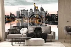 Fototapeta: Panorama widok na miasto frankfurt