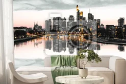 Fototapeta: Panorama widok na miasto frankfurt