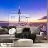 Fototapeta: Panoramic view at central berlin whil sunset
