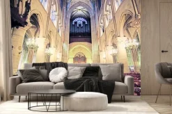 Fototapeta: Paryż, francja, 06 lutego 2016: wnętrze notre dame de paris,