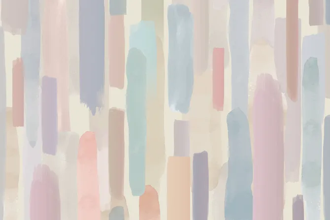 Fototapeta: Pastelowe paski pędzla malarskiego