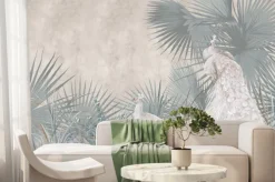 Fototapeta: Pawie wśród tropikalnych roślin