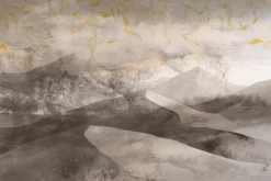 Fototapeta: Piaszczyste góry ze złotym zdobieniem