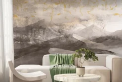 Fototapeta: Piaszczyste góry ze złotym zdobieniem