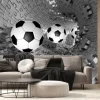 Fototapeta: Piłki nożne w tunelu 3d