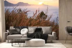 Fototapeta: Piękny krajobraz dużo mgły phu thok