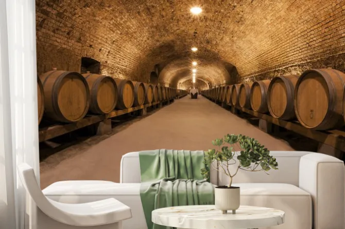 Fototapeta: Piwnica z winem