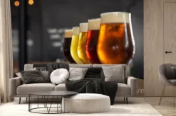 Fototapeta: Piwo beczkowe w okularach