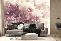Fototapeta: Piwonie z bliska w stylu vintage