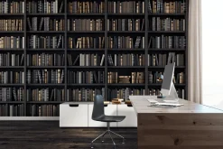 Fototapeta: Półki na książki w bibliotece ze starymi książkami 3d