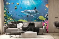 Fototapeta: Podwodny świat rafy z kolorowymi rybami