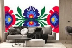 Fototapeta: Polskie kwiaty ludowe