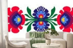 Fototapeta: Polskie kwiaty ludowe