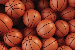 Fototapeta: Pomarańczowe piłki do koszykówki