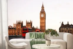 Fototapeta: Poranny krajobraz londynu z big benem