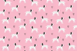 Fototapeta: Psy dalmatyńczyki na różowym tle