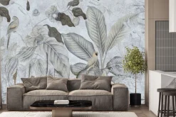 Fototapeta: Ptaki na tropikalnych liściach egzotyczne rośliny natura