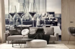 Fototapeta: Puste szklanki w restauracji