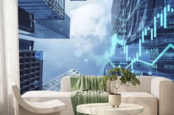 Fototapeta: Real estate, development and investing concept with financial