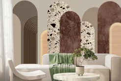 Fototapeta: Różnorodne tekstury na brązowych łukach