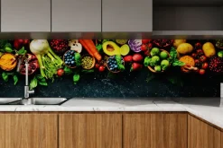 Fototapeta: Różnorodne warzywa i owoce z nasionami