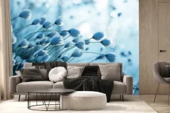 Fototapeta: Roślina bawełna w odcieniu niebieskim