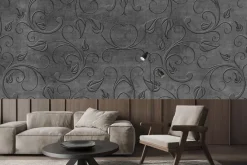 Fototapeta: Roślinna tekstura w szarości