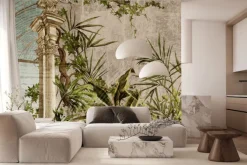 Fototapeta: Rośliny tropikalne wśród kolumn