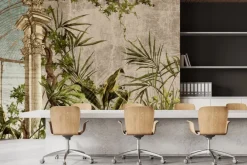 Fototapeta: Rośliny tropikalne wśród kolumn