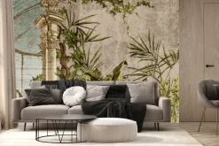 Fototapeta: Rośliny tropikalne wśród kolumn