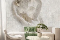 Fototapeta: Romantyczna abstrakcja pocałunek rzeźby z efektem betonu