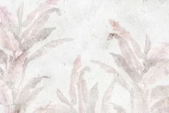 Fototapeta: Różowe liście palm na betonie