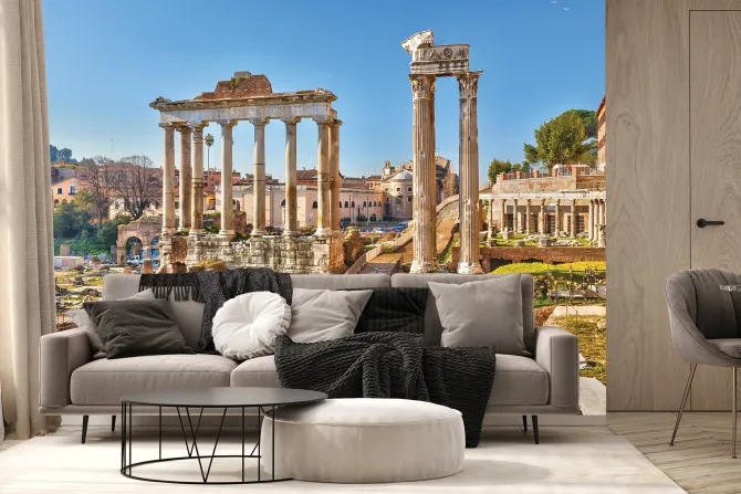 Fototapeta: Ruiny starożytnego koloseum w rzymie