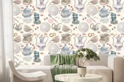 Fototapeta: Rustykalna zdobiona porcelana