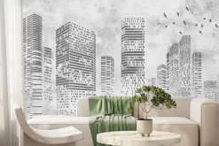 Fototapeta: Rysunek nowego jorku na betonie