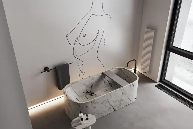 Fototapeta: Rysunek pięknej kobiecej sylwetki