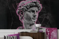 Fototapeta: Rzeźba greckiego boga w stylu pop art