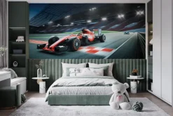 Fototapeta: Samochód wyścigowy na stadionie