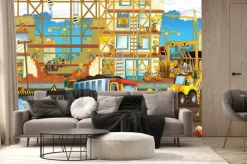 Fototapeta: Samochody i maszyny budowlane