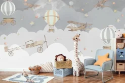 Fototapeta: Samoloty i balony w chmurach