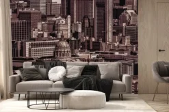 Fototapeta: San francisco cityscape in sepia tones.