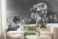 Fototapeta: Sędzia liczący mężczyznę boksera