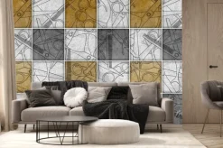 Fototapeta: Seamless barber tools shop pattern illustration