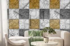 Fototapeta: Seamless barber tools shop pattern illustration