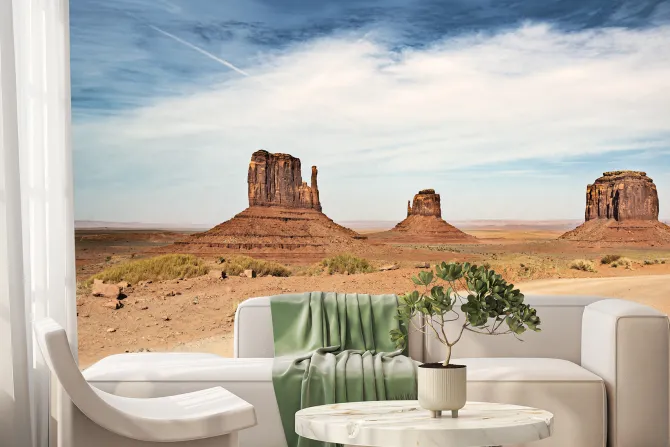 Fototapeta: Skalista pustynia monument valley