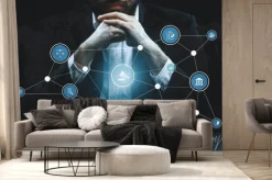 Fototapeta: Smart law, legal advice icons and lawyer working tools in the