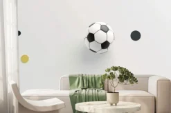 Fototapeta: Soccer ball with colorful geometric shapes