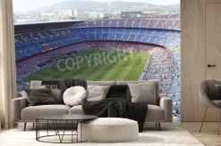 Fototapeta: Stadion piłkarski camp nou z widokiem z góry