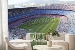Fototapeta: Stadion piłkarski camp nou z widokiem z góry