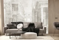 Fototapeta: Starożytna architektura w szarości